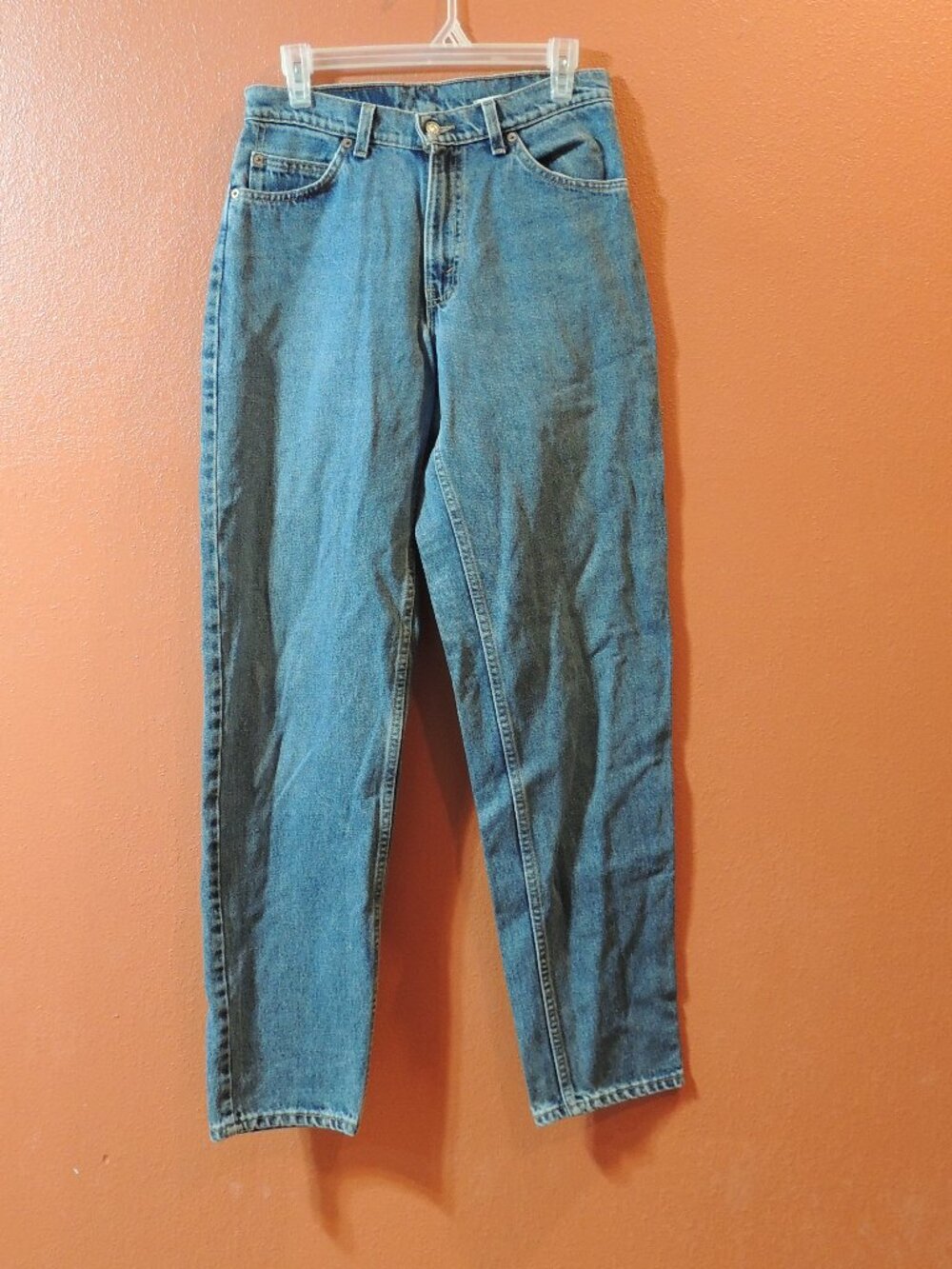 Levi 560 Jeans Vintage 1980s Orange Tab Men 29x34 Pockets Denim Blue Jeans